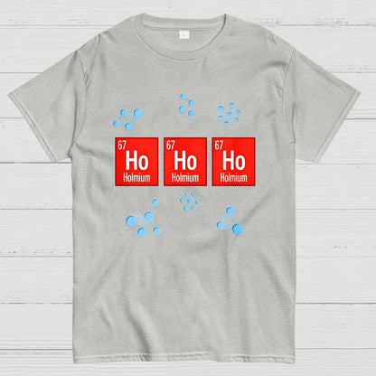 Chemical Element Christmas Ho Ho Ho Geek T-Shirt