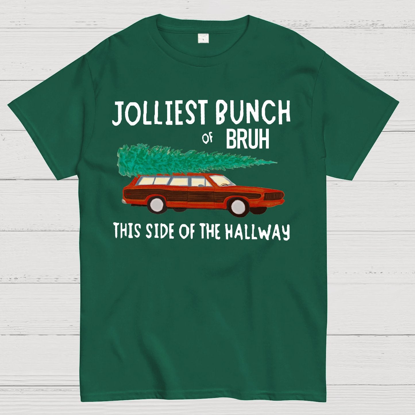 Jolliest Bunch of Bruh Christmas Geek T-Shirt