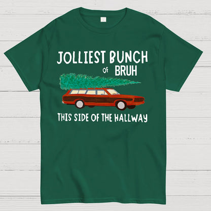 Jolliest Bunch of Bruh Christmas Geek T-Shirt