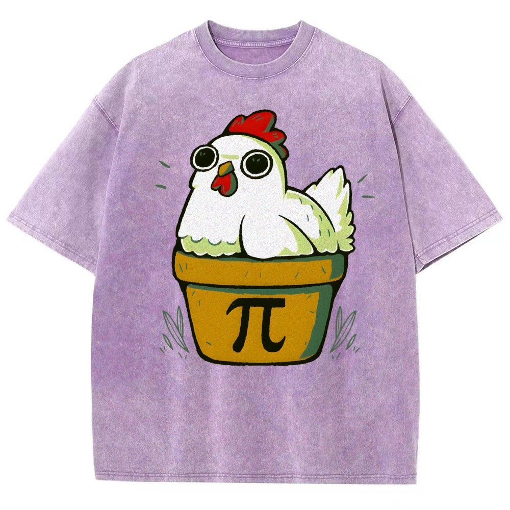 Chicken-Pot-Pie-Math Nerd Vintage Distressed T-shirt