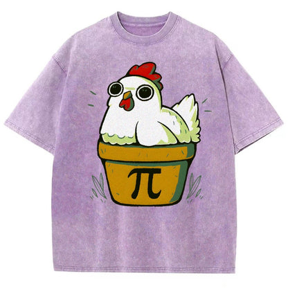 Chicken-Pot-Pie-Math Nerd Vintage Distressed T-shirt