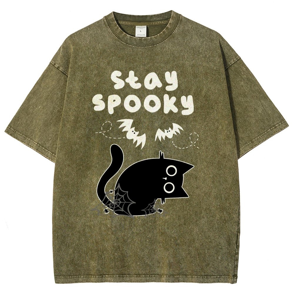 Stay Spooky Vintage Distressed T-shirt