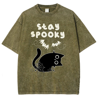 Stay Spooky Vintage Distressed T-shirt