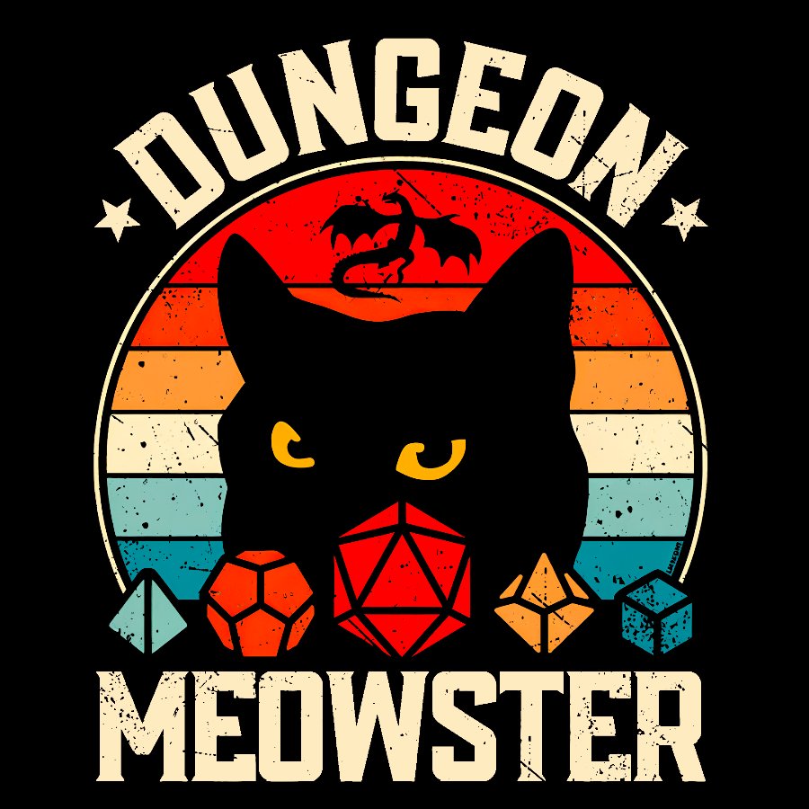 Dungeon Meowster Nerdy T-Shirt