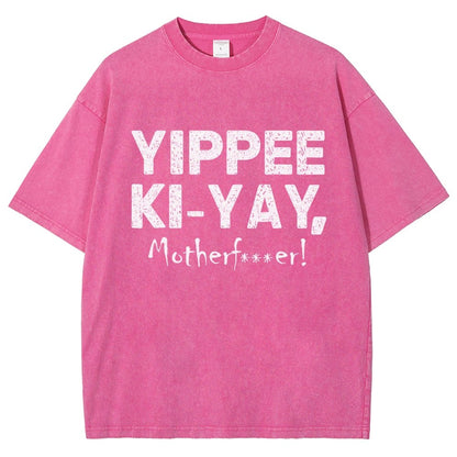 Yippee-Ki-Yay Vintage Distressed T-shirt