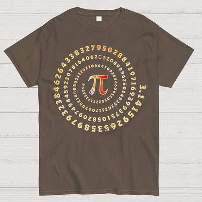 Pi Spiral Geek T-Shirt