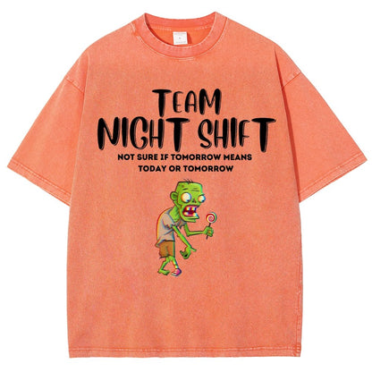Night Shift Team! Vintage Distressed T-shirt