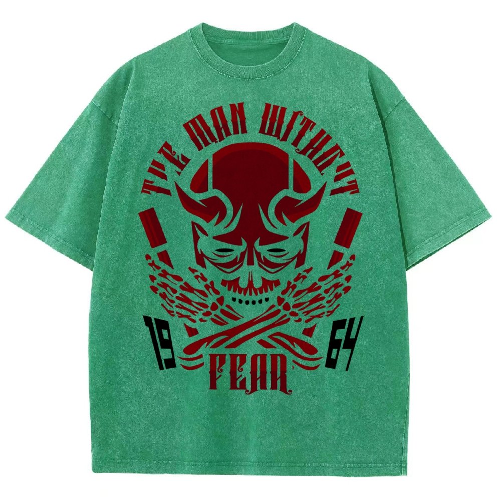 Devil Skull Vintage Distressed T-shirt