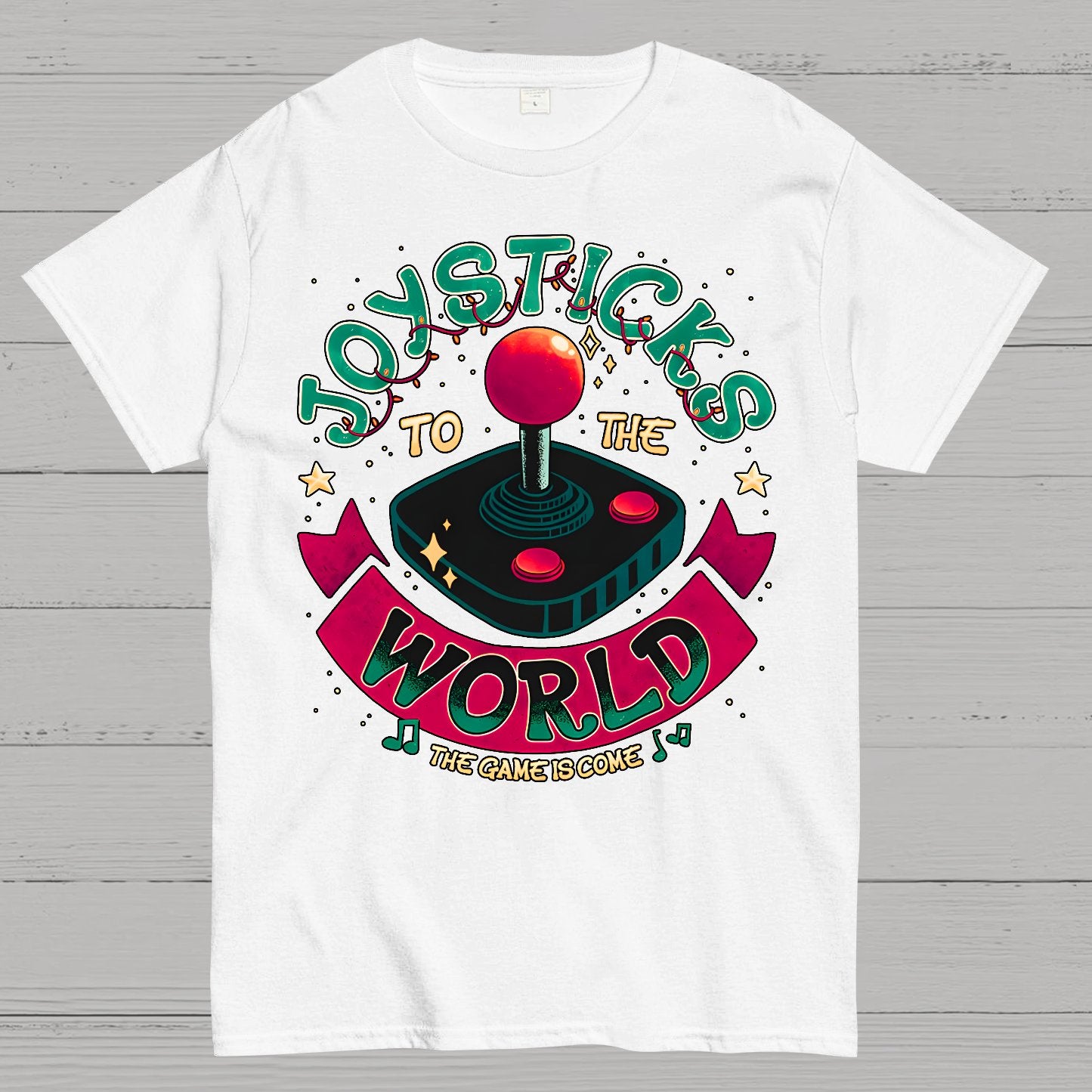Joysticks To The World Geek T-Shirt