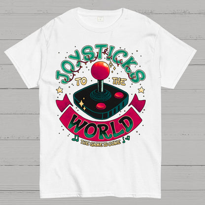 Joysticks To The World Geek T-Shirt