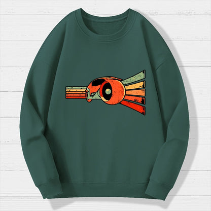 Vintage Grid Geek Cotton Sweatshirt