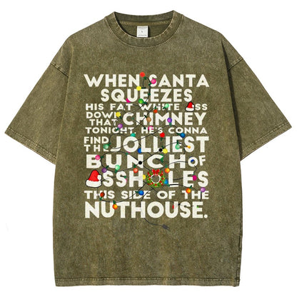 Christmas Vacation Jolly Group Vintage Distressed T-shirt