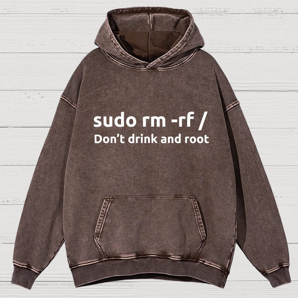 Dont Drink & Root Vintage Distressed Hoodie