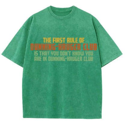 Dunning-Kruger Club Vintage Distressed T-shirt