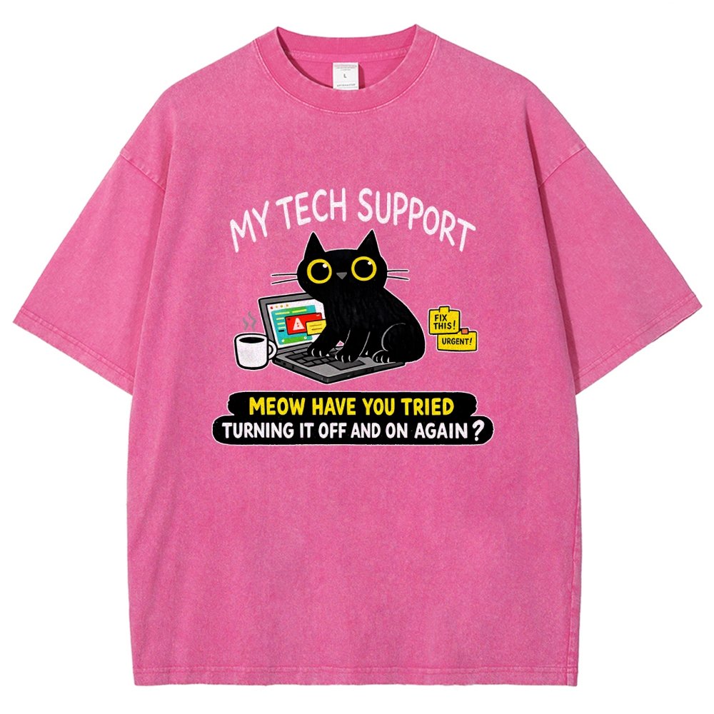 My Tech Support Vintage Distressed T-shirt
