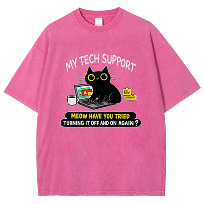 My Tech Support Vintage Distressed T-shirt