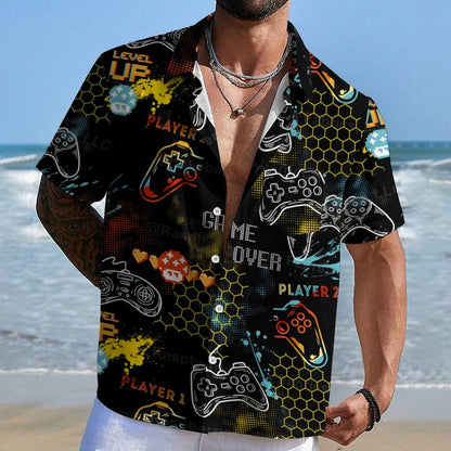 Retro Videos Games Geek Hawaiian Shirt