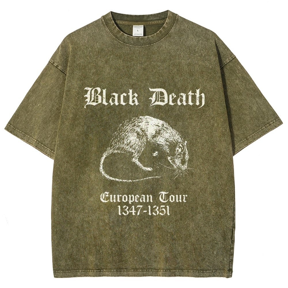 Black Death European Tour Vintage Distressed T-shirt