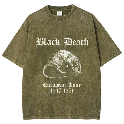 Black Death European Tour Vintage Distressed T-shirt