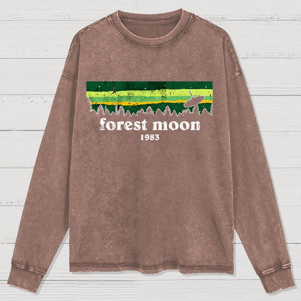 Vintage Forest Glade Washed Long Sleeve Tee