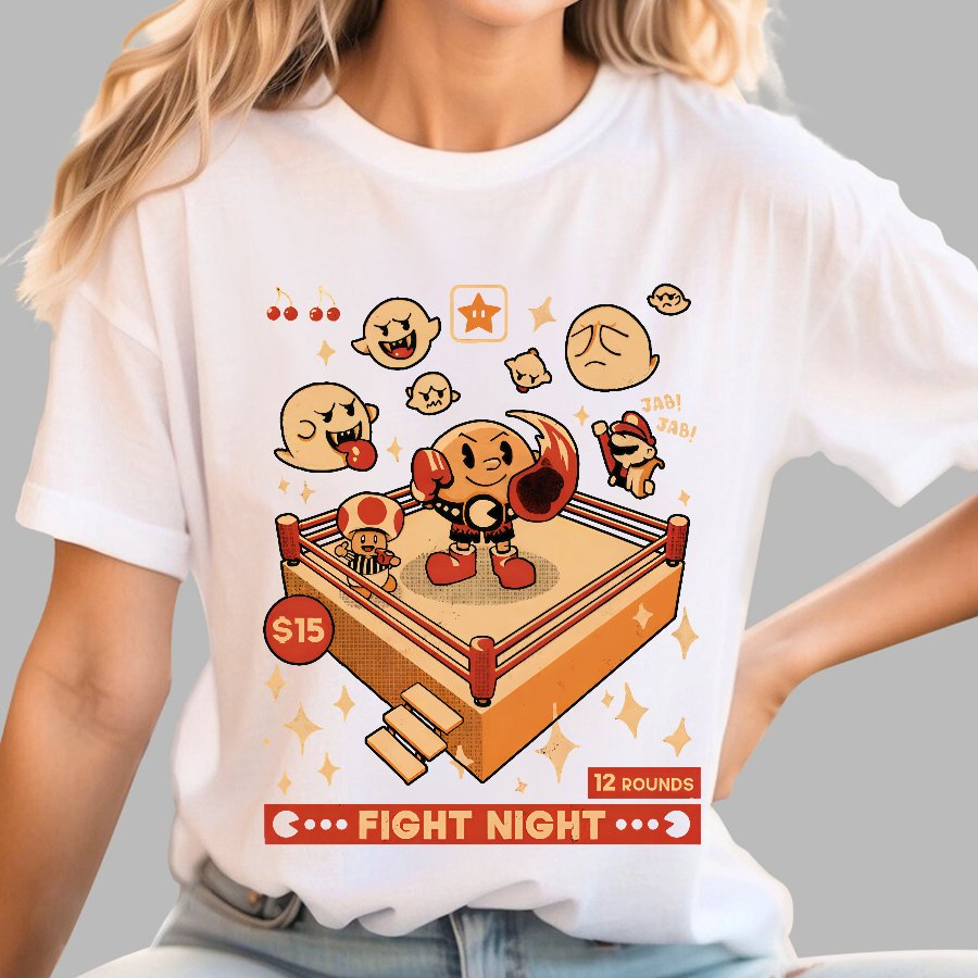 Retro Arcade Showdown Geek T-Shirt