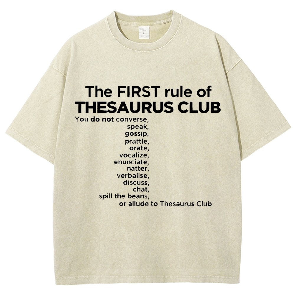 Thesaurus Club Confidential Vintage Distressed T-shirt