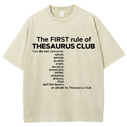 Thesaurus Club Confidential Vintage Distressed T-shirt