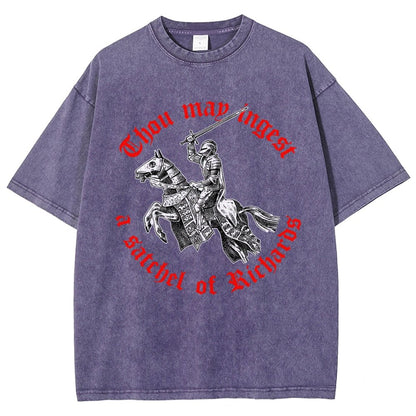 Thou may ingest a satchel of Richards Vintage Distressed T-shirt