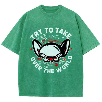 Take Over The World Vintage Distressed T-shirt