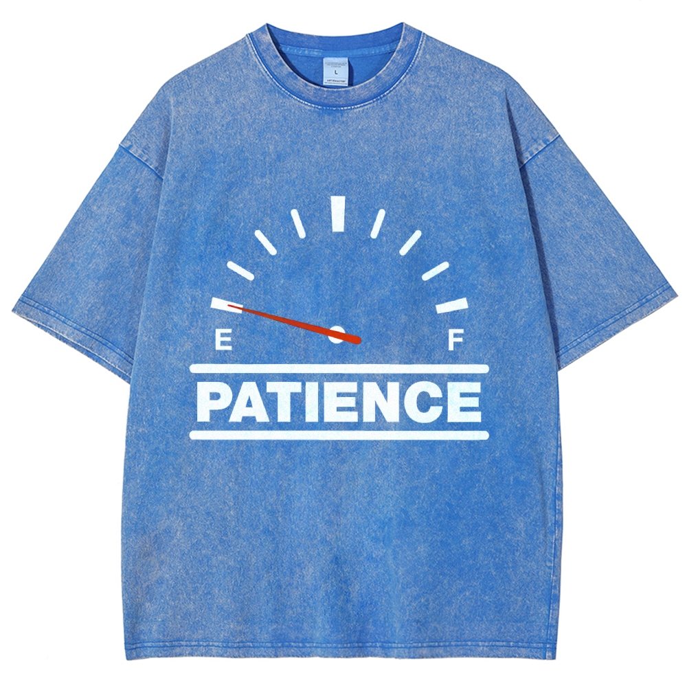 Funny Patience Vintage Distressed T-shirt