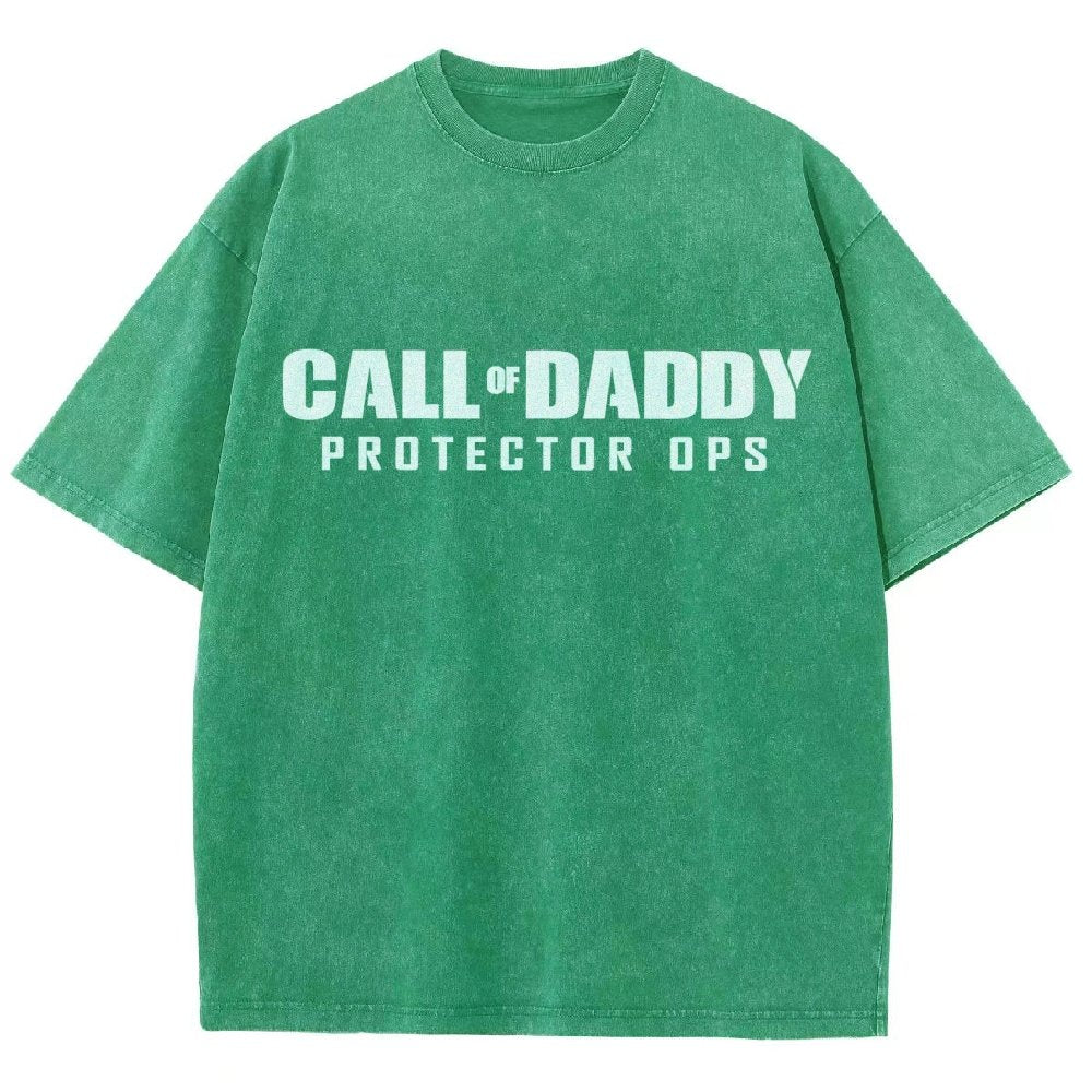Gamer Dad Call of Daddy Vintage Distressed T-shirt