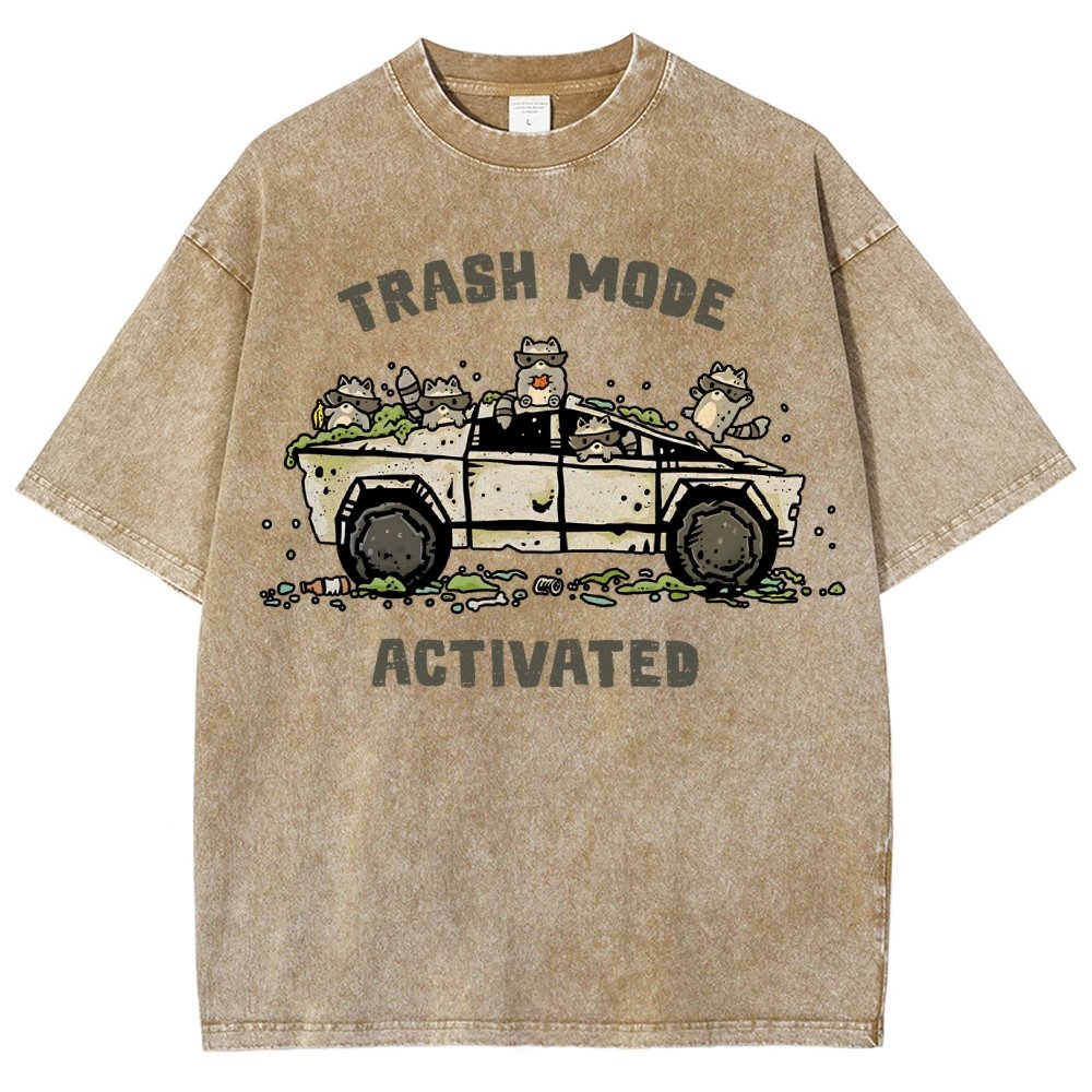 Trash Mode Activated Vintage Distressed T-shirt
