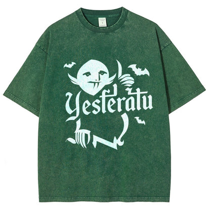 Mysterious Creature Vintage Distressed T-shirt