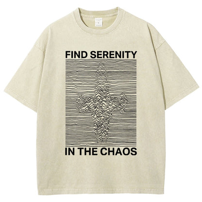 Serenity In Chaos Vintage Distressed T-shirt