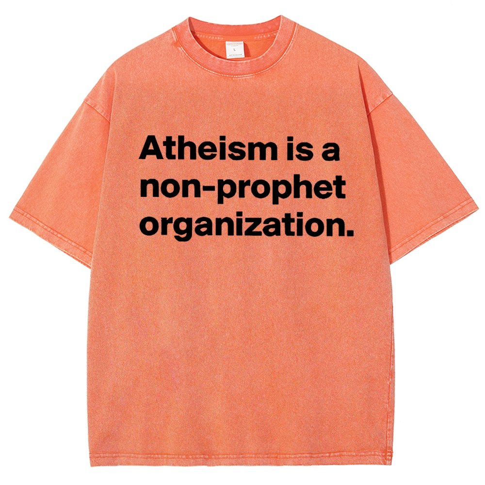 Atheism Is A Non-Prophet Organization Vintage Distressed T-shirt