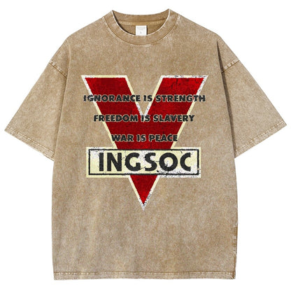 Ignorance Is Strength Tri Blend Vintage Distressed T-shirt