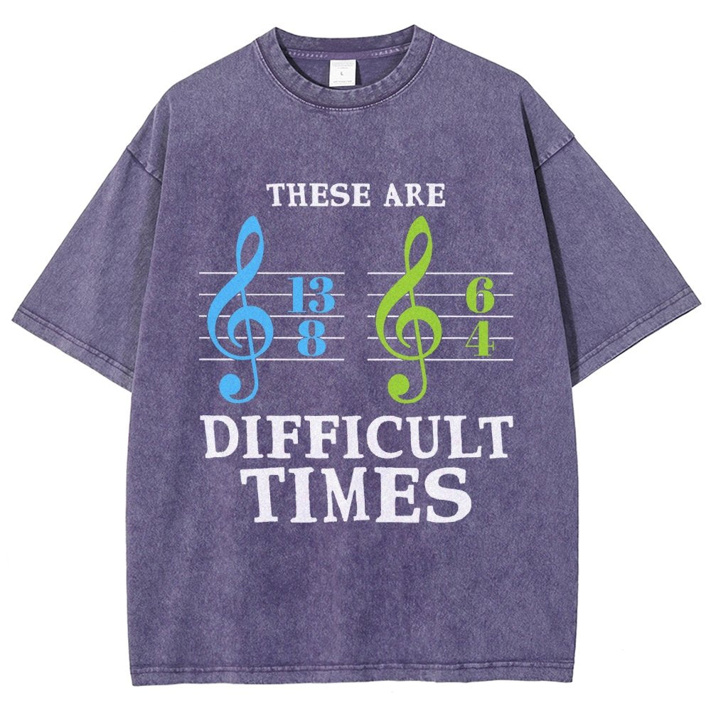These Are Difficult Times Vintage Distressed T-shirt