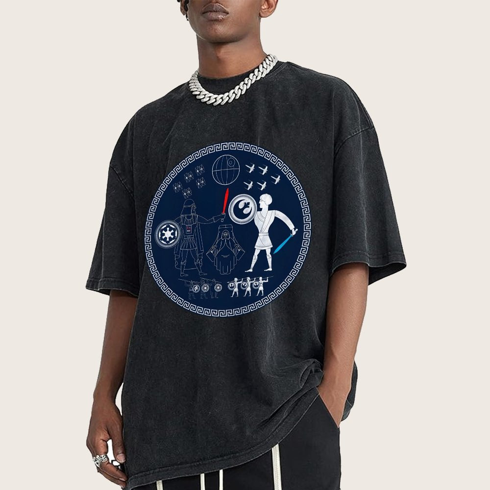 Greek Wars Vintage Distressed T-shirt