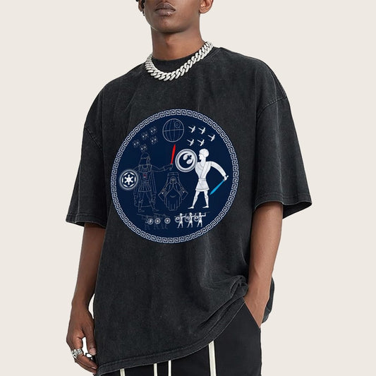 Greek Wars Vintage Distressed T-shirt
