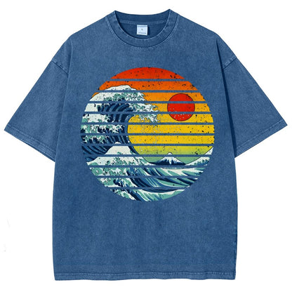 Freak Wave Vintage Distressed T-shirt