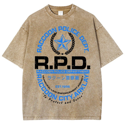City PD Vintage Distressed T-shirt