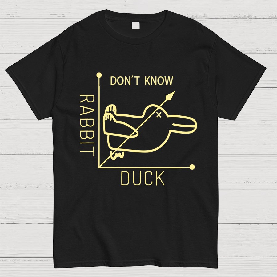 Rabbit or Duck - Don't know - Math Graph Geeky T-Shirt