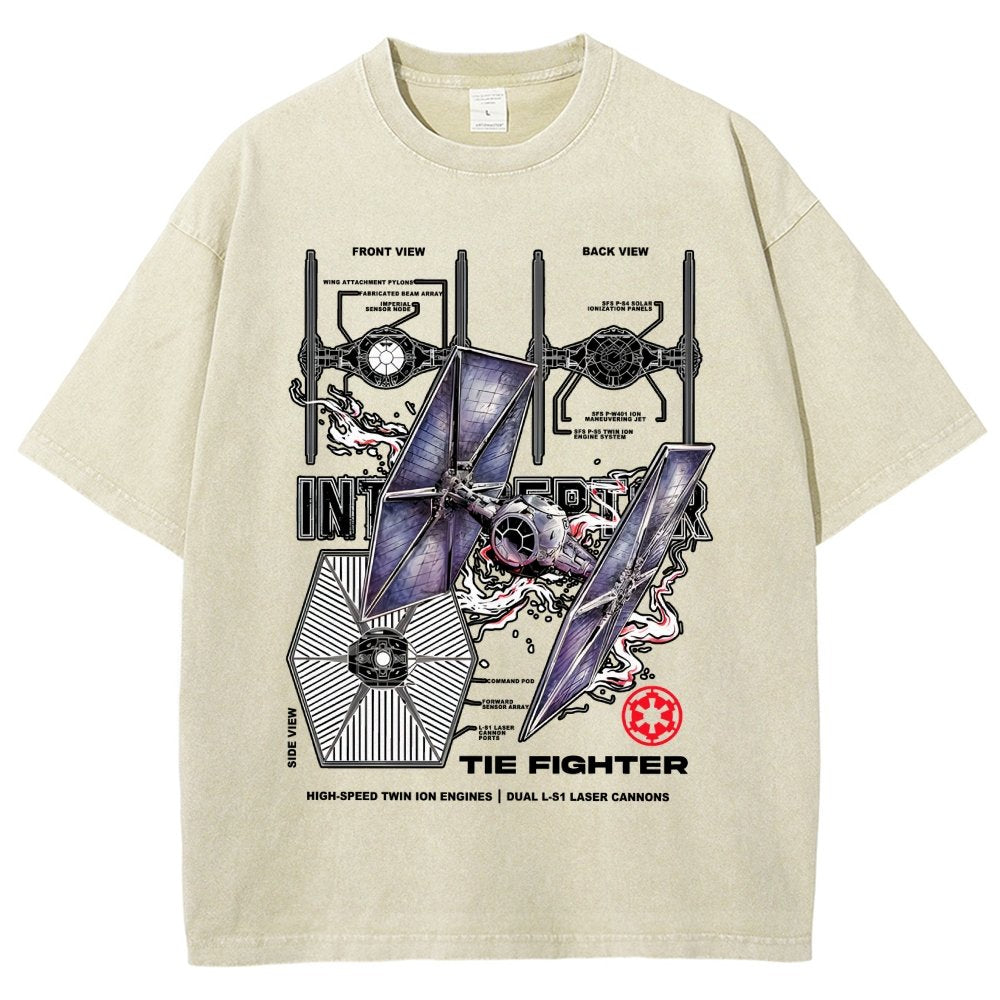 The Interceptor Fighter Vintage Distressed T-shirt