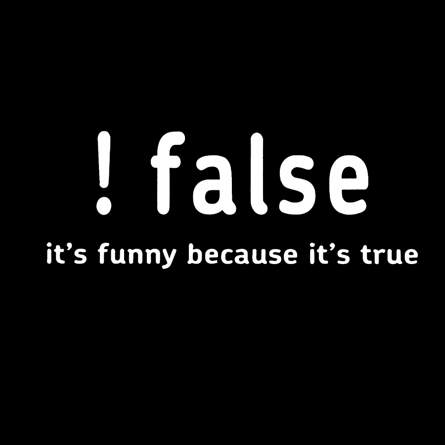 False It's Funny Because It's True Geeky T-Shirt