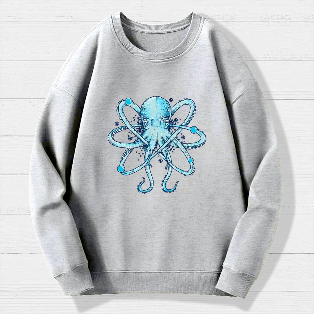 Atomic Octopus Geek Cotton Sweatshirt