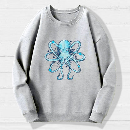 Atomic Octopus Geek Cotton Sweatshirt