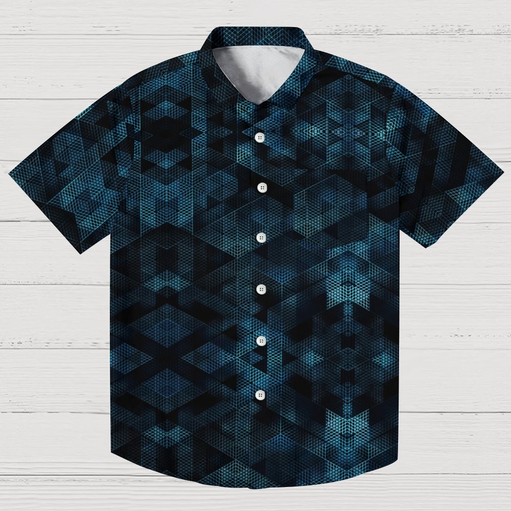 Geometric line science fiction Geek Hawaiian Shirt