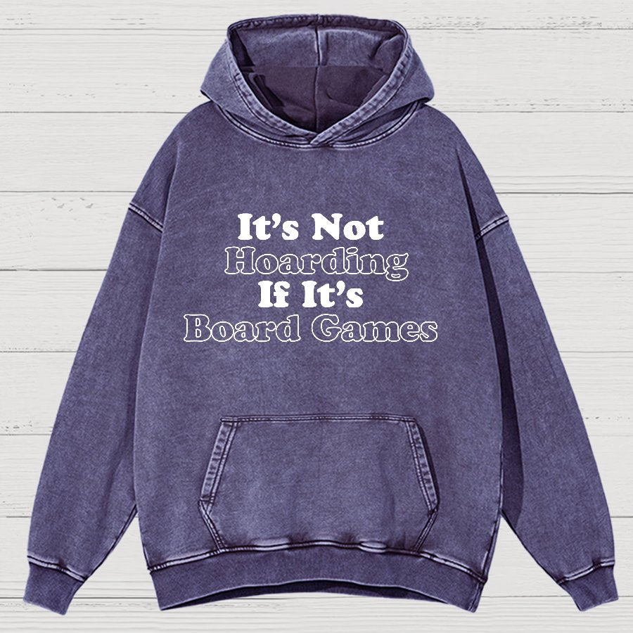 Its Not Hoarding If Its Board Games Vintage Distressed Hoodie