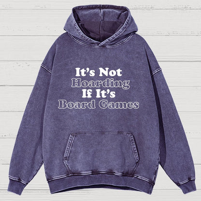 Its Not Hoarding If Its Board Games Vintage Distressed Hoodie