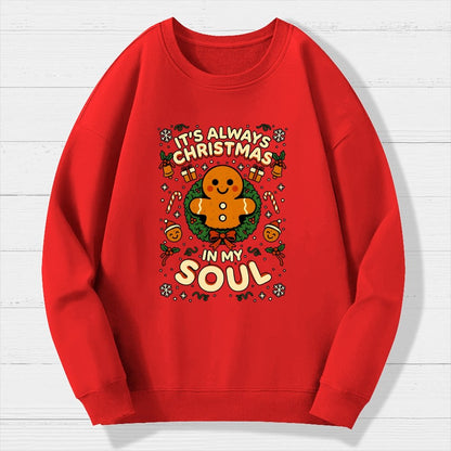 Christmas Soul Gift Geek Cotton Sweatshirt